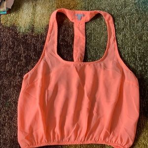 Coral crop top